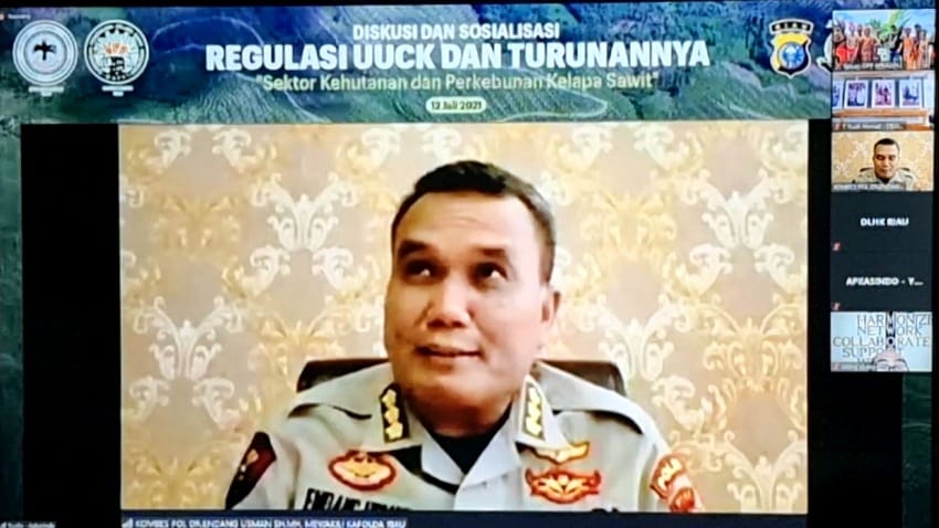 Perwakilan Kapolda Riau, Kombes Pol Dr. Endang Usman, SH., MH. (Kabidkum Polda Riau),