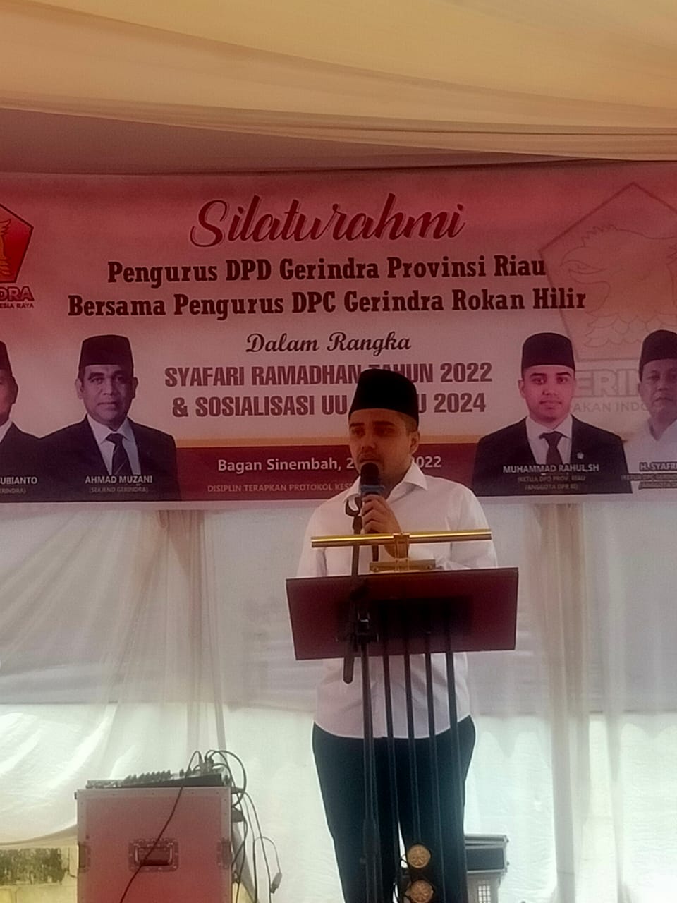 Ketua DPD Partai Gerindra Riau M. Rahul SH : Harap Bantu Masyarakat Kecil