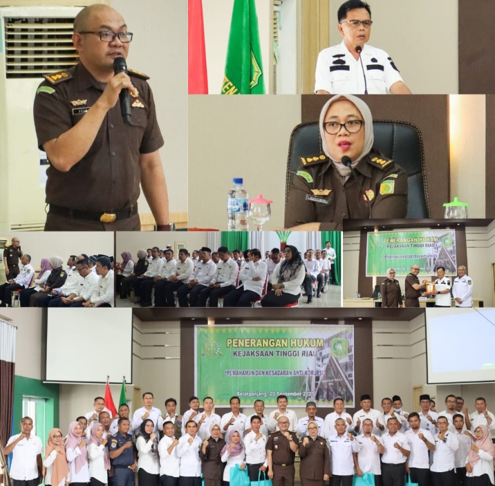 Tim Penerangan Hukum Bidang Intelijen Kejati Riau Lakukan Penerangan Hukum Program Pembinaan Masyarakat Taat Hukum di Meranti