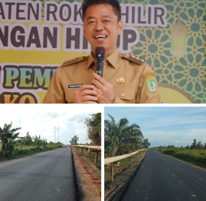 Bupati Rohil Sukses Yakinkan PT PHR Hotmix Jalan Lintas Kubu
