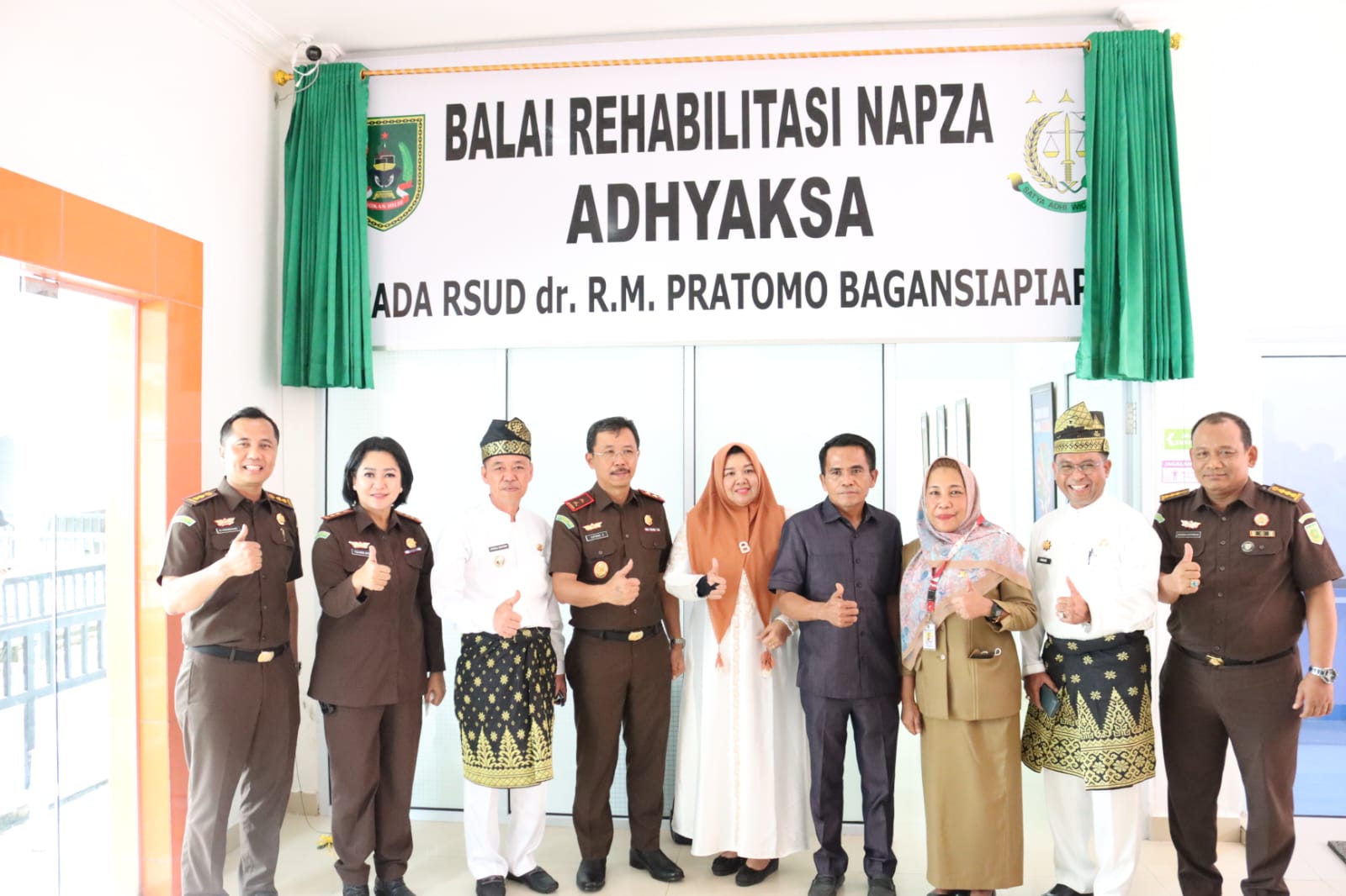Kajati Riau Resmikan Balai Rehabilitasi Adhyaksa pada RSUD dr RM Pratomo Bagansiapiapi: Harapan Dapat Tekan Angka Kasus Narkoba