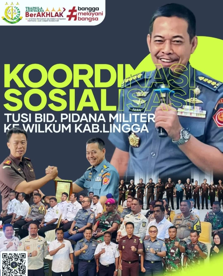 Aspidmil Kejati Riau Sosialisasi Tugas dan Fungsi Bidang Pidana Militer Untuk Wilkum Kabupaten Lingga Kepri