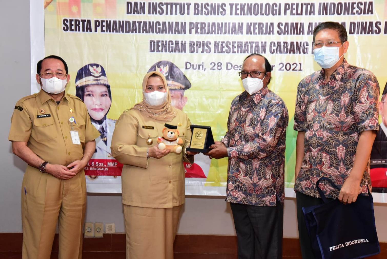 Pemkab Bengkalis MoU Dengan BPJS Kesehatan dan IBT Pelita Indonesia