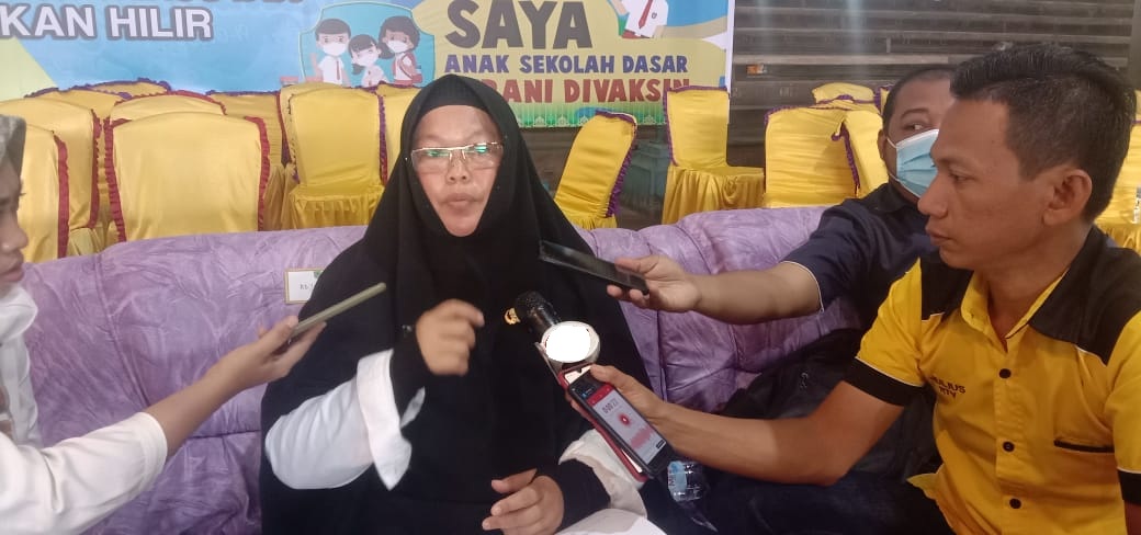 Launching Vaksinasi Anak, Sedikitnya 150 Siswa SD Perguruan Wahidin Bagansiapiapi Disuntik Vaksin Coronavac
