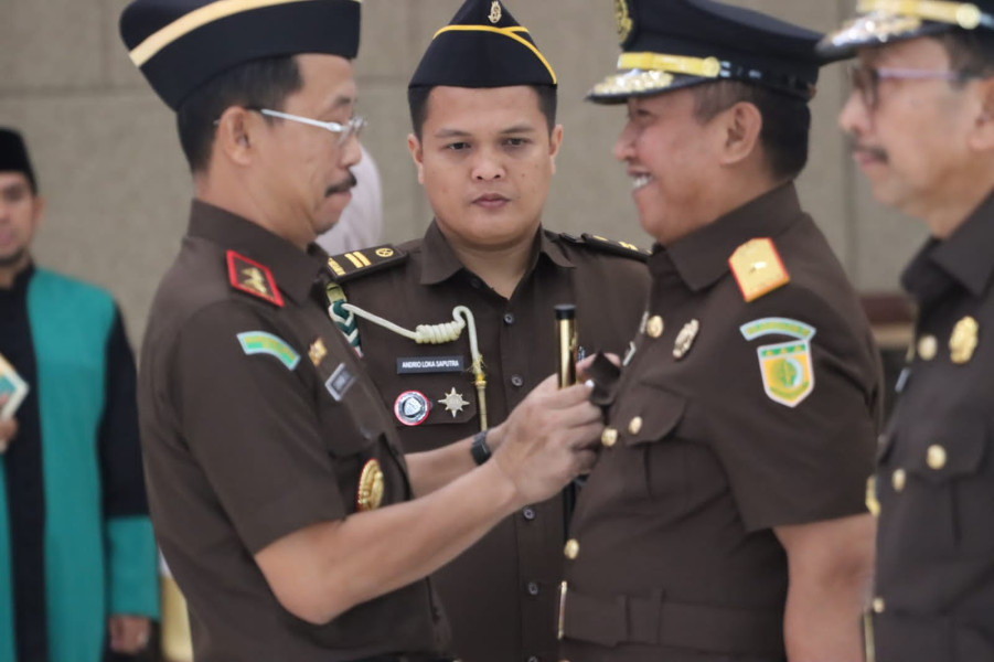 Kajati Riau Pimpin Pelantikan, Pengambilan Sumpah Jabatan dan Sertijab Wakajati dan Kajari Kampar