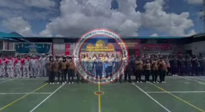 Final Lomba Yel yel antar Warga Binaan Pemasyarakatan di Lapas Kelas II A Bagansiapiapi